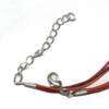 Collier avec médaillon diamètre 48 mm, couleurs : Rouge
