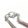 Collier avec médaillon diamètre 48 mm, couleurs : Brun-beige- rose- jaune