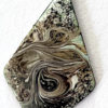 Paire de boucles d'oreilles triangle brun 35mm