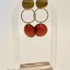 Boucles d'oreilles rouge passion émaillées